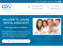 Tablet Screenshot of carmeldentalassociates.com